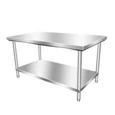 이동식 보조 조리대 스텐 2단 홈베이킹 120X40X80CM 더블 바퀴 이동식조리대 식탁, 이중의, 100x40x80cm, 1개