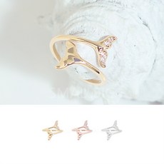 고래꼬리은반지