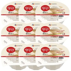 예이니식품 CJ 햇반 큰공기 9개(300gx9개) 흰쌀밥백미쎈쿡, 300g, 9개