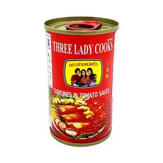 사딘스 인 토마토소스 155g 태국식품, 1캔