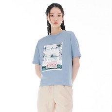 체이스컬트[경산 NC] 23년 신상여성 포토 그래픽 반팔 티셔츠