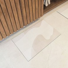 투투파파 규조토 주방 매트 수분 오일 초흡수성 바닥 거실 발 매트 욕실 화장실 침실 현관 미끄럼 방지 긴 카펫 러그
