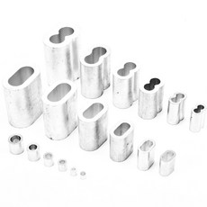 와이어 슬리브 압착 알루미늄 고정 클립 페럴 터미널 10p, 1mm, 10개, 8자형