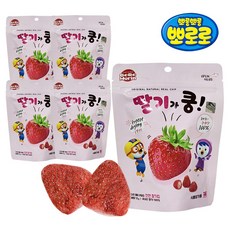 뽀로로 딸기가쿵 동결건조 과자 건조 과일 과일칩, 5개, 12g