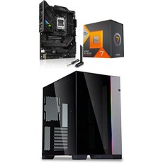 AMD 라이젠 7 7800X3D 8코어 16스레드 데스크톱 프로세서 + ASUS ROG Strix B650EF 게이밍 WiFi AM5 LGA1718 마더보드 LIAN LIO11 - 7800x