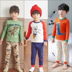 공룡 장난감 피규어 선물 세트 남자아이 남아 춘추의추바지동내의공룡잠옷순면털레깅스 아동홈웨어세트