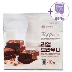 코스트코 신라명과 리얼 브라우니 65G X 10 + 더메이런알콜티슈, 1개