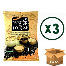 대호 검정콩 10곡차 1kg X 3개 자판기 믹스 율무차