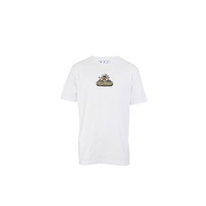 [명품]로로모다 오프화이트 웨이브 디아그 남성 반팔티 OMAA027S22JER013 0132 OMAA027S22JER0130132