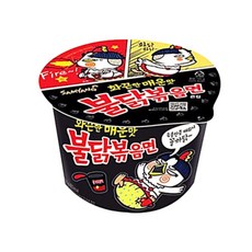 삼양불닭볶 [2개묶음] 105gx4개 불닭볶음면 삼양 큰컵 컵라면 IW99DE77, 1개