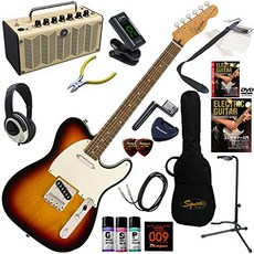 Squier 일렉트릭 기타 초보자 입문 더블 바인딩 사양의 텔레 캐스터. 복고풍 디자인 다기능 · 고음질의 YAMAHA THR5가 들어가있는 성인의 19 종 세트 Classic V