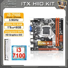 JINGSHA H110 itx 마더보드 세트 i5 6600 CPU 2x8GB DDR4 RAM 플레이카 베이스 키트 A 1151, [01] 마더보드 CPU RAM