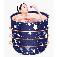 웰빙욕조 튼튼하고 넓은 대용량 접이식 욕조 (풀세트) 반신욕 조립식 반신욕조 휴대용욕조, 1개