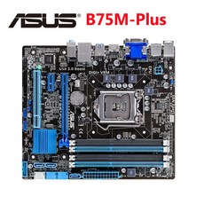 B75 100% 오리지널 asus B75M Plus b75mplus 마더 보드 소켓 sata iii 4 x ddr3 32 gb usb3.0 lga 1155 B75 M plus 메, 1개, 단일, 단일