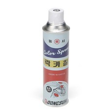 전기용접세상 동서 락카스프레이 페인트 도색 칠 (323) 검정 420ml 154236, 1개