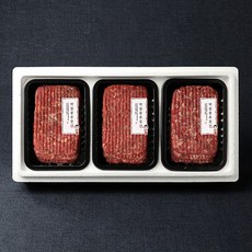 [박참봉푸줏간]한우 떡갈비 선물세트 3구 A호 1.08kg (120g x 3개 x 3팩), 없음