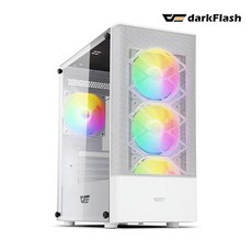 부피가 큰 상품은 개별 택배비 적용으로인한 2개이상 구매시 착불로 발송됩니다.darkFlash DK200 MESH RGB ADVANCED 강화유리 (화이트)