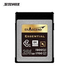 엑센드 메모리 카드 CFexpress B 타입 플래시 8K 카메라용 128GB 256GB 읽기 1800 MBs 512GB 1TB, 3.256GB, 1개
