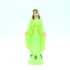 성모 마리아 천주교 성모상 아기예수님 성물 가톨릭 신성한 빛나는 작은 장식품은 높이 수