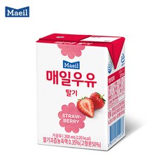 매일우유 멸균 딸기 200mlx12팩/딸기우유, 200ml, 12개