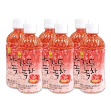 자두 녹차 음료수 340ml 6개 블렌딩 그린티 작은 페트병 plum green tea