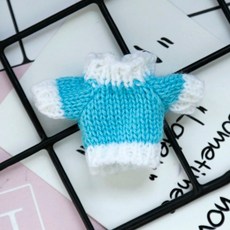 ob11 오비츠11 Molly body9 GSC 스웨터 스카프 크리스마스 스카프 겨울비니 겨울옷, F타입 스웨터(스카이블루)