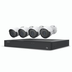와이즈넷 한화테크윈 500만화소 16채널 카메라 4개 패키지 / 2TB HDD+18M 케이블 4개+DC12V 2A 어댑터 1개+4분배 케이블 1개 포함 / SDH-C85047BF