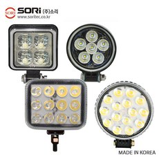 소리 LED 서치램프 작업등 화물차 후진등 안개등 써치 SORI 서치라이트, SORI 서치라이트 원형(집중) SW-R3, 1개