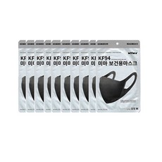 미마 보건용마스크 KF94 중형 10매-블랙