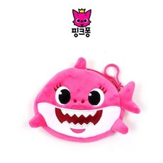 웰씨존 상어가족 동전지갑 핑크 (WFBF765)