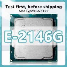 Xeon E 프로세서 E-2146G CPU 서버 마더보드 C246 칩셋 E2146G 용 3.5GHz 12MB 80W 6 코어 12 프로, 한개옵션0