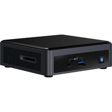 인텔 NUC11PAHi7 홈 비즈니스 미니 데스크톱 i71165G7 4코어 16GB RAM 128GB PCIe SSD 통합 그래픽 WiFi 블루투스 HDMI USB 3.2 WD, 8GB RAM|128GB SSD_Win10H
