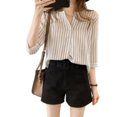 여성7부블라우스