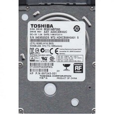 MQ01ABF050 AA00/AM002C HDKCB06H0A01S 도시바 500GB SATA 2.5 하드 드라이브 - mq01abf050