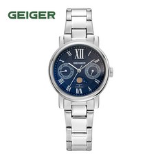 가이거[GEIGER] [본사 정품] 가이거 여성용 문페이즈 메탈시계 GE 8025 BS L (32mm)