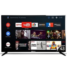 와이드테크 43인치 4K HDR UHD 구글TV 스마트 안드로이드TV, 택배발송(자가설치)