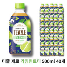 티즐 제로 라임민트티 500ml 40개 [새콤한 라임+ 청량한 민트티], 40개입