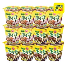 오뚜기 컵누들 매콤찜닭 6개 + 짜장맛 6개