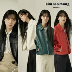 [23FW 최신상] 김서룡 베지터블 봄버 레더 재킷(여)