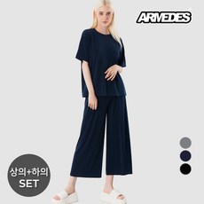 아르메데스 냉장고 루즈핏 티셔츠+와이드팬츠 상하세트 AR-313