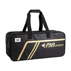 PJB TOUR SERIES 배드민턴 3단 가방 BG-T01 (블랙), 블랙, 1개