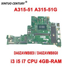 DA0ZAVMB8E0 / Acer Aspire A315-51 마더 보드 i3 CPU 4GB-RAM DDR4 100% 테스트 작업, 03 i5-7th Gen