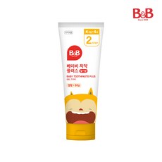 비앤비 베이비 무불소 치약 겔형 딸기맛, 60g, 4개