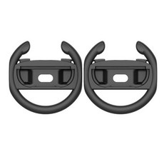 레이싱핸들 플스 닌텐도 PS5 호환 거치대 포함 스위치 2 핸들 그립 레이싱 게임 휠 왼쪽 오른쪽 컨트롤러 홀더 액세서리에 대한 2Pcs 스티어링, 1)Black