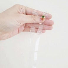 오프숄더 투명 누드 브라끈 1+1