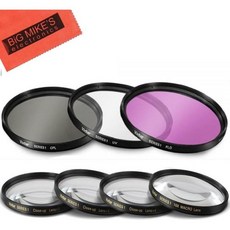 7피스 40.5mm 필터 세트 소니 ZVE10 알파 A5000 A5100 A6000 A6300 A6500 NEX5TL NEX6 카메라 포함 1650mm E마운트 렌즈