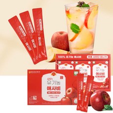 100% 유기농 애사비 스틱 15g 18스틱 애플 사이다 비거니 선물세트, 270g, 1개