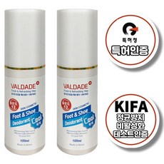 [특허인증] 천연 문제성발 발톱 발각질 균방지 비활성화 스프레이 1+1 100ml 2통 발 냄새 발세균 발각질 제거 발 발톱 풋케어 스프레이, 1개입, 2개
