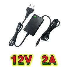 12V2A 어댑터 전원선일체형(CN) DC 12V 2A SMPS 직류전원장치 아답터, SH-1220CN, 1개 - 12v2a외경6.5mm-내경4.4mm가운데핀전원어댑터