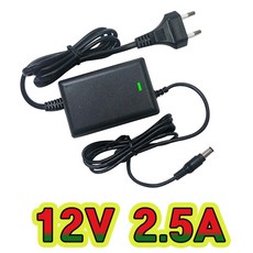 순흥전기 어댑터 12V 2.5A 전원선일체형 SMPS 2500mA 어댑터 아답터 직류전원장치 노트북어댑터, 1개